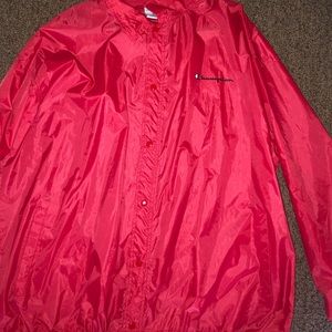 Men’s Champion Red Windbreaker